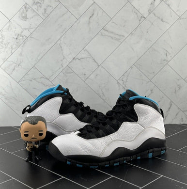 Nike Air Jordan 10 Retro Powder Blue 2014 Size 9.5 310805-106 White Blue Black