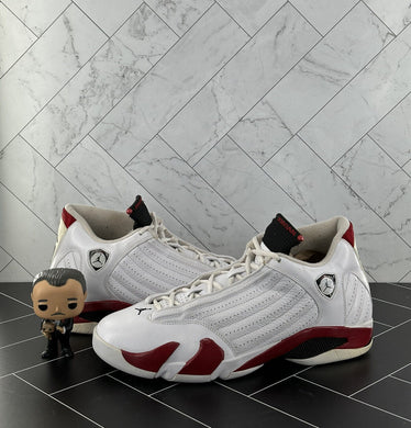 Nike Air Jordan 14 Retro Candy Cane 2011 Sz 14 487471-101 Red White Black OG XIV