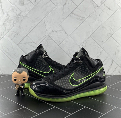 Nike Air Max LeBron VII Dunkman 2010 Size 11 Black Green OG High 375664-006