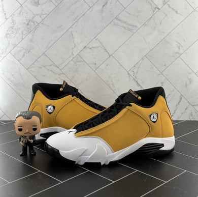 Nike Air Jordan 14 Retro Light Ginger 2022 Size 11.5 487471-701 Yellow Black OG