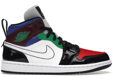 Jordan 1 Mid SE Black White Multi-Color (Women's) - New/No Box