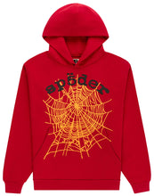 Load image into Gallery viewer, Sp5der Og Web V2 Hoodie 'Red'