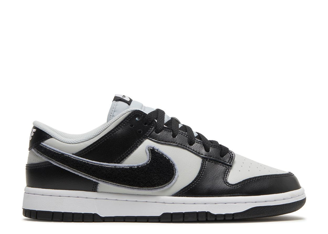 Nike Dunk Low 'Chenille Swoosh - Black Grey Fog'