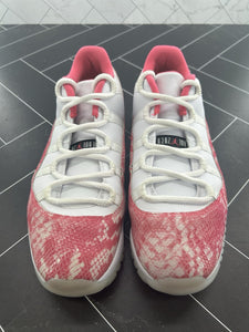 Nike Air Jordan 11 Retro Low Pink Snakeskin W Size 12 WMNS 10.5 Men’s AH7860-106