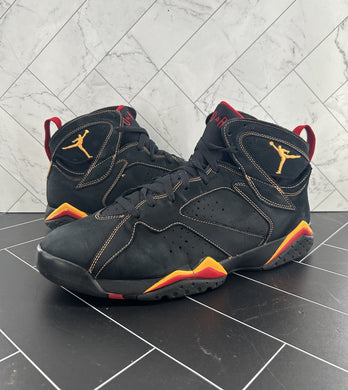 Nike Air Jordan 7 Retro 2006 Citrus Size 14 304775-081 Men’s OG Black Red Orange