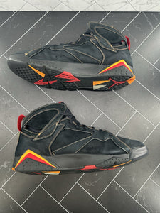 Nike Air Jordan 7 Retro 2006 Citrus Size 14 304775-081 Men’s OG Black Red Orange