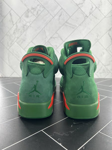 Nike Air Jordan 6 Retro NRG Green Suede Gatorade Size 11 AJ5986-335 2017