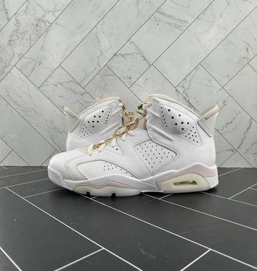 NEW Nike Air Jordan 6 Retro Gold Hoops W Size W10.5 9 Mens DH9696-100 2021