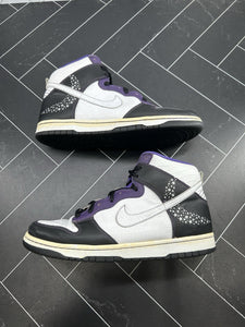 Nike Dunk Premium High Black Crocodile Purple Stars Size 8.5 312786-011 2006
