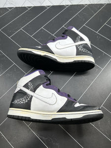 Nike Dunk Premium High Black Crocodile Purple Stars Size 8.5 312786-011 2006