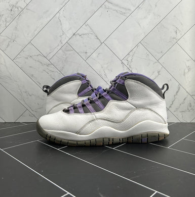 Nike Air Jordan 10 Retro White Violet W Size 10 WMNS 8.5 Mens 311770-151 2005