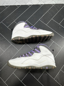 Nike Air Jordan 10 Retro White Violet W Size 10 WMNS 8.5 Mens 311770-151 2005