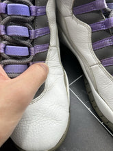 Load image into Gallery viewer, Nike Air Jordan 10 Retro White Violet W Size 10 WMNS 8.5 Mens 311770-151 2005