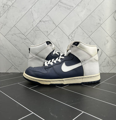 Nike Dunk High Midnight Navy White Size 9 2006 309432-411