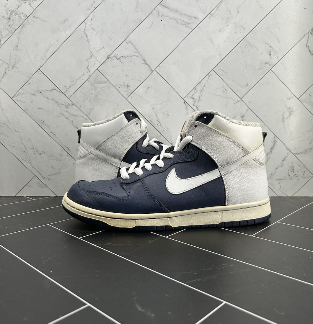 Nike Dunk High Midnight Navy White Size 9 2006 309432-411