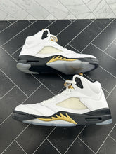 Load image into Gallery viewer, Nike Air Jordan 5 Retro Olympic Gold Tongue Size 11 136027-133 2016