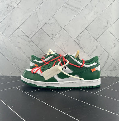 NEW Nike Dunk Low x OFF-WHITE Pine Green 2019 Size 9 CT0856-100
