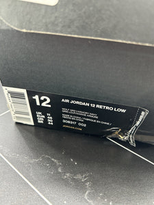 NEW Nike Air Jordan 12 Retro Low Wolf Grey Size 12 308317-002