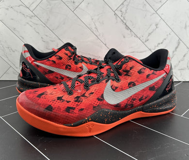 NEW Nike Kobe 8 Challenge Red Size 8.5 555035-600 2013 Black Reflective Silver