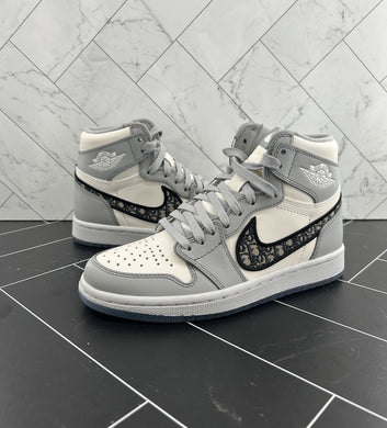 NEW Nike Air Jordan 1 x Dior High Gray Size 3.5 CN8607-002 2020 #0000/8500