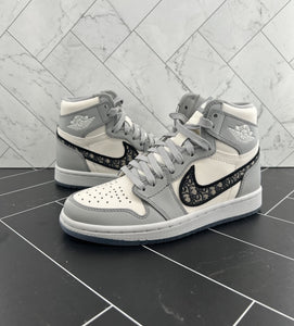NEW Nike Air Jordan 1 x Dior High Gray Size 3.5 CN8607-002 2020 #0000/8500