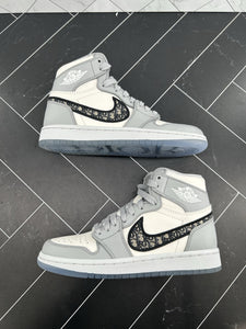 NEW Nike Air Jordan 1 x Dior High Gray Size 3.5 CN8607-002 2020 #0000/8500