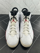 Load image into Gallery viewer, Nike Air Jordan 6 Retro Bulls Size 13 384664-102 2010 Men’s White Black Red