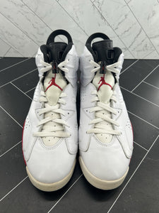 Nike Air Jordan 6 Retro Bulls Size 13 384664-102 2010 Men’s White Black Red