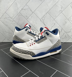 Nike Air Jordan 3 Retro OG Mid True Blue Size 9.5 854262-106 2016