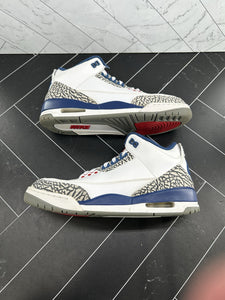Nike Air Jordan 3 Retro OG Mid True Blue Size 9.5 854262-106 2016