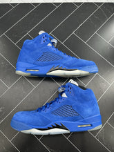 Load image into Gallery viewer, Nike Air Jordan 5 Retro Blue Suede Size 10.5 136027-401 2017