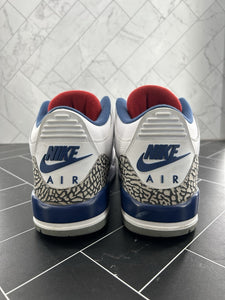 Nike Air Jordan 3 Retro OG Mid True Blue Size 11.5 854262-106 2016