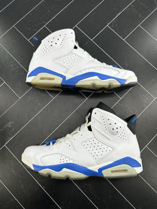 Nike Air Jordan 6 Retro Sport Blue Size 11 2014 384664-107