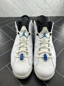 Nike Air Jordan 6 Retro Sport Blue Size 11 2014 384664-107