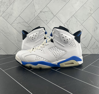 Nike Air Jordan 6 Retro 2014 Sport Blue Size 10.5 384664-107