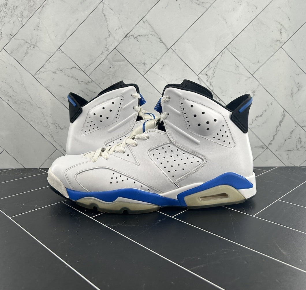 Nike Air Jordan 6 Retro 2014 Sport Blue Size 10.5 384664-107
