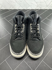 Nike Air Jordan 3 Retro WMNS Off Noir Black Size 11.5 WMNS, 10 MENS CK9246-001