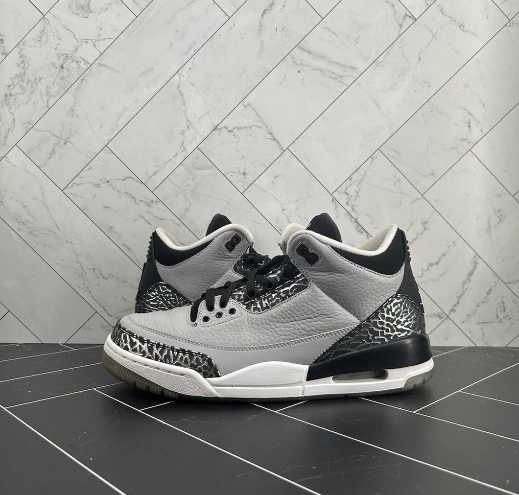 Nike Air Jordan 3 Retro Wolf Grey Size 9 136064-004