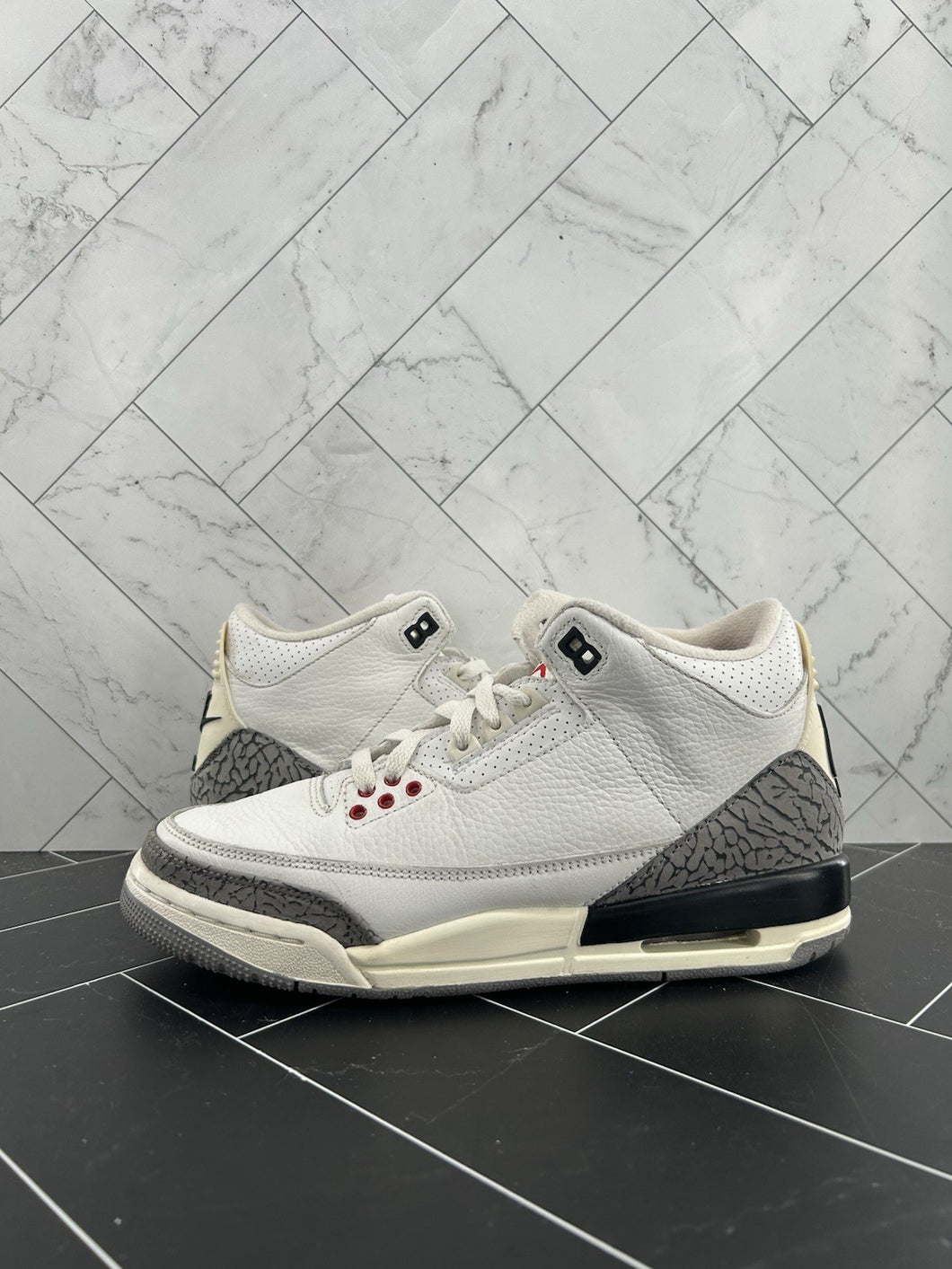 Nike Air Jordan 3 Retro Mid White Cement Reimagined Size 7Y DM0967-100