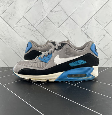Nike Air Max 90 Essential Sport Grey Photo Blue Size 10 537384-004