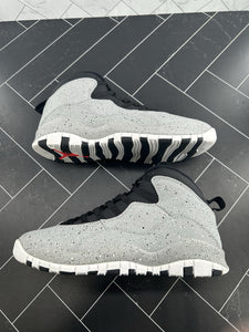 Nike Air Jordan 10 Retro Cement Light Smoke Grey Size 10 310805-062 2018