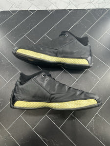 Nike Air Jordan 18 OG Low Black Chrome Size 13 306151-001 2003