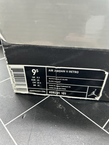 Nike Air Jordan 11 Retro Silver Anniversary Size 9.5 408201-101 2010