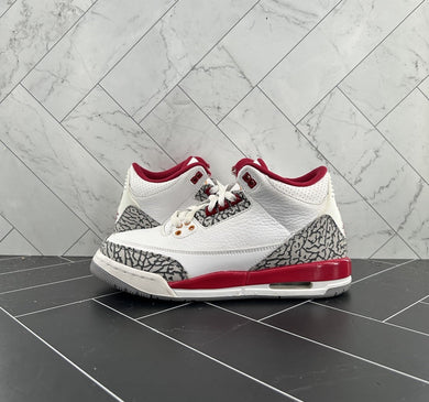 Nike Air Jordan 3 Retro Mid Cardinal Red Size 6.5Y 398614-126