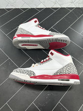 Load image into Gallery viewer, Nike Air Jordan 3 Retro Mid Cardinal Red Size 6.5Y 398614-126