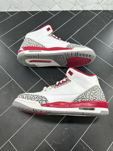 Nike Air Jordan 3 Retro Mid Cardinal Red Size 6.5Y 398614-126
