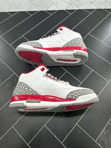 Nike Air Jordan 3 Retro Mid Cardinal Red Size 6.5Y 398614-126