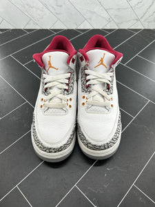 Nike Air Jordan 3 Retro Mid Cardinal Red Size 6.5Y 398614-126