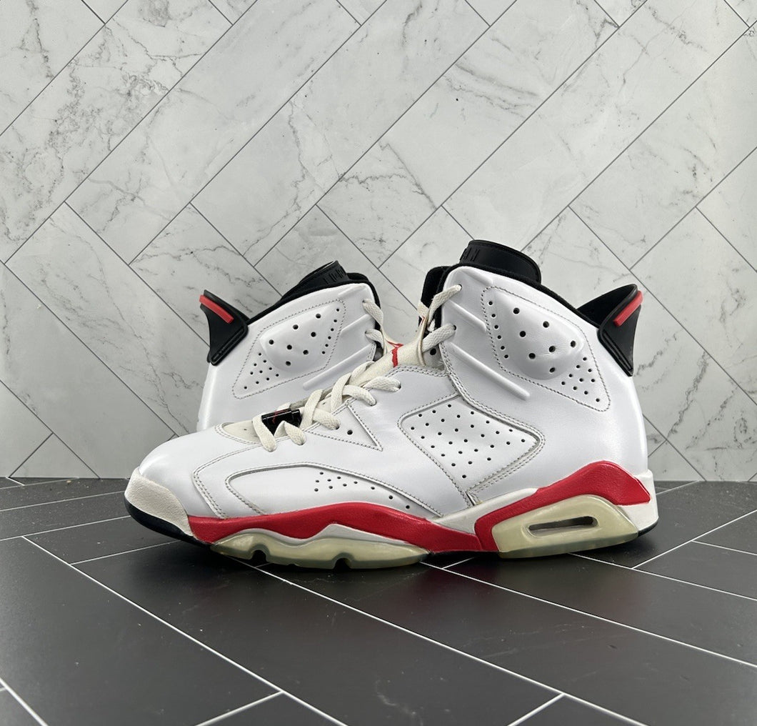 Nike Air Jordan 6 Retro Infrared Pack White Size 13 384664-103 2010