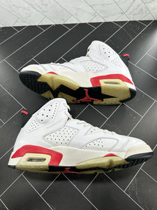 Nike Air Jordan 6 Retro Infrared Pack White Size 13 384664-103 2010